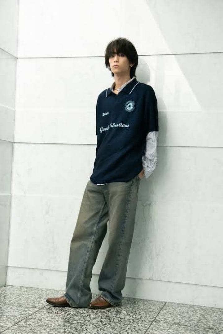 は*か様 DAIRIKU 23 aw ゲームニットポロ