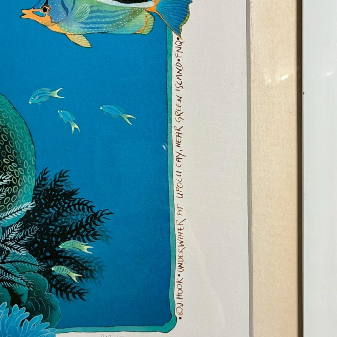 ジョアン・フック「ウポル島」シルクスクリーン 大作 直筆サイン入り マリンアート