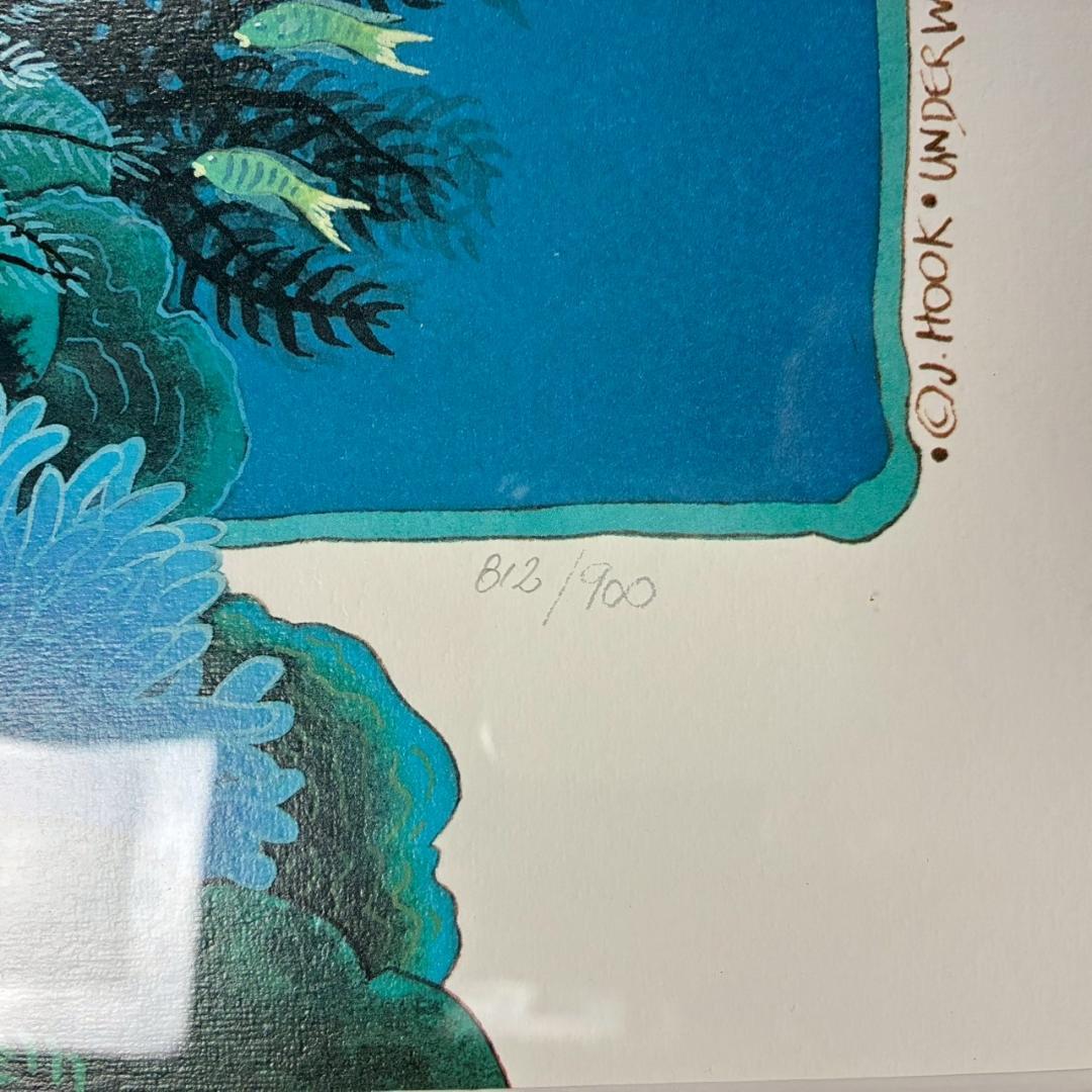 ジョアン・フック「ウポル島」シルクスクリーン 大作 直筆サイン入り マリンアート