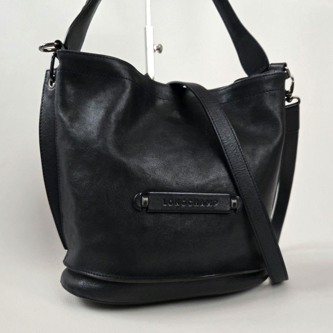 ロンシャン 本革 3D クロスボディバッグ ハンドバッグ　　2way