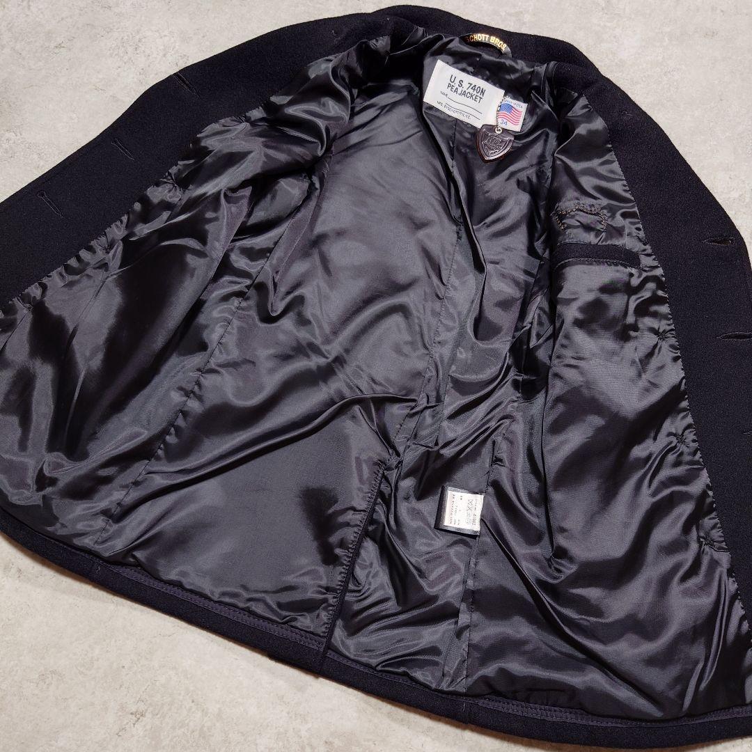 SCHOTT HTC フラワースタッズウールコート USA製 34