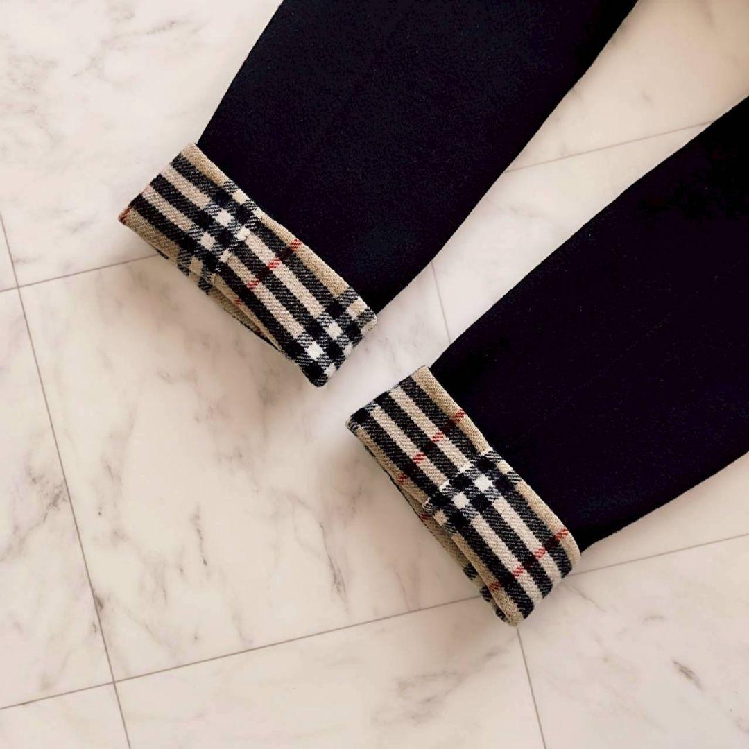 バーバリーロンドン ノバチェック ダブルフェイス リバーコート 黒