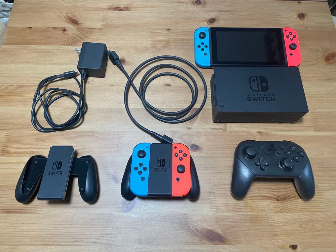 Nintendo Switch本体+Joy-Con+純正Proコン+その他セット