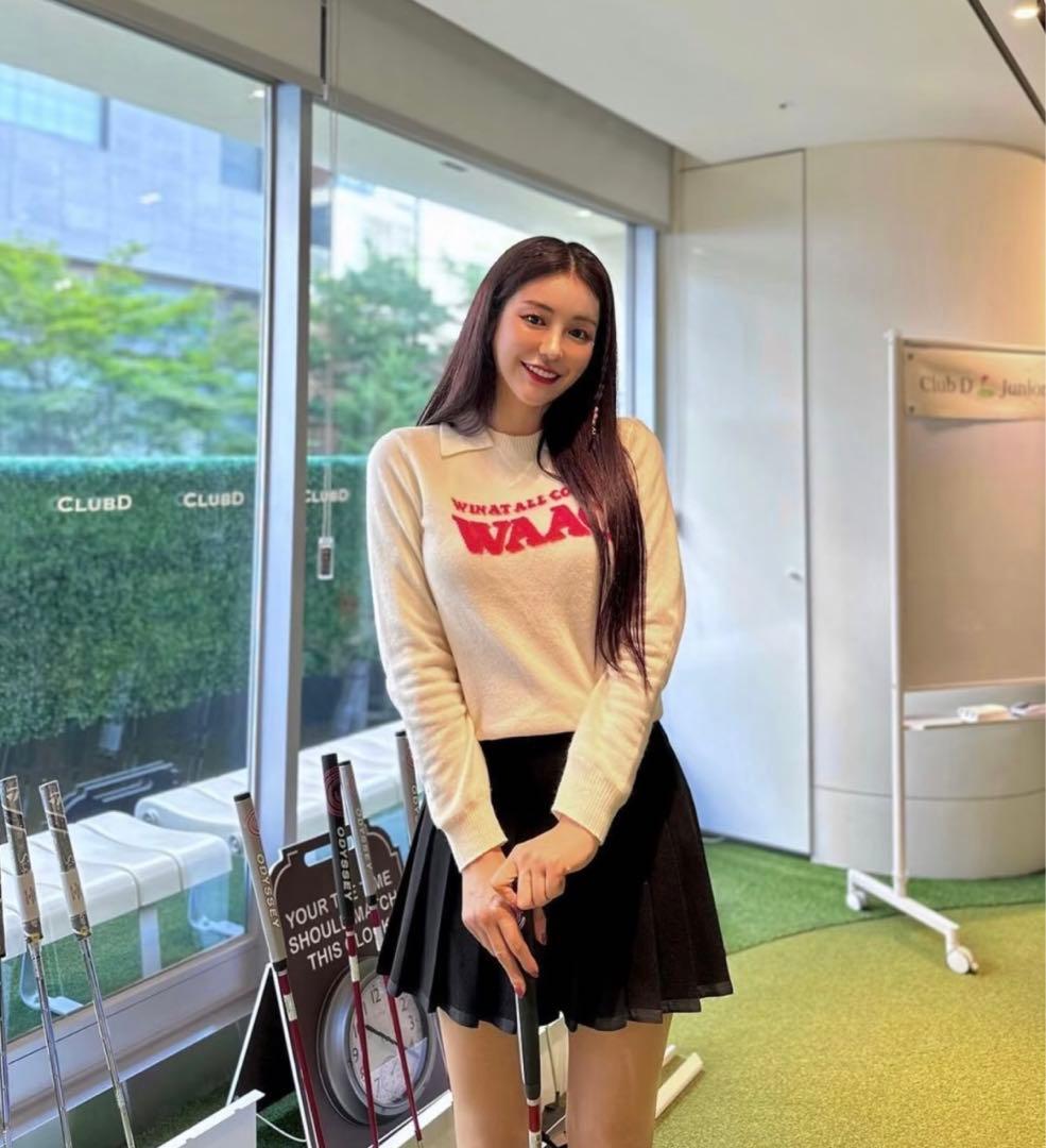 新品未使用 ゴルフ WAAC ワック レディース セーター 長袖 Sサイズ