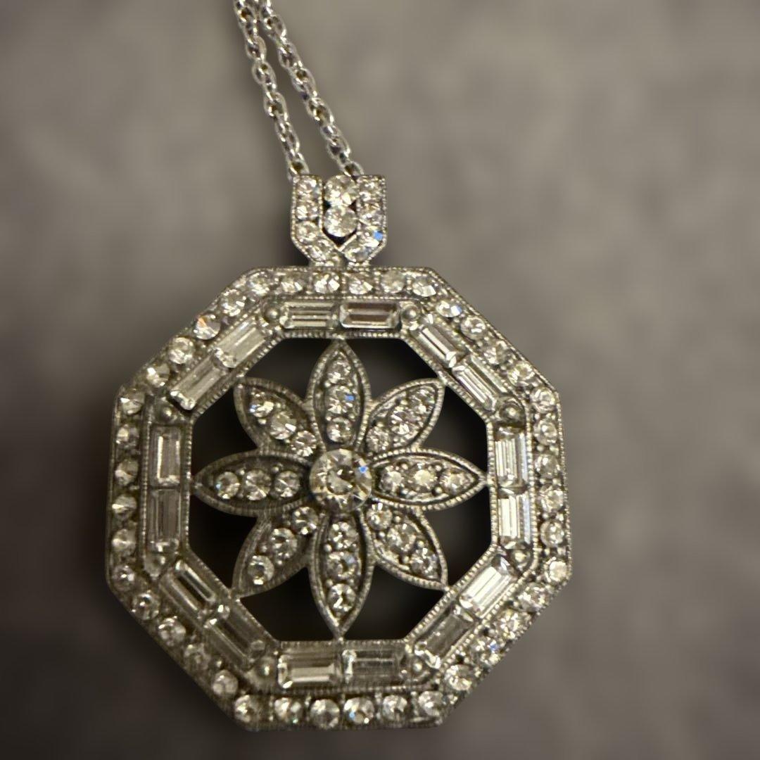 FOXEY 八角形花モチーフ ネックレス