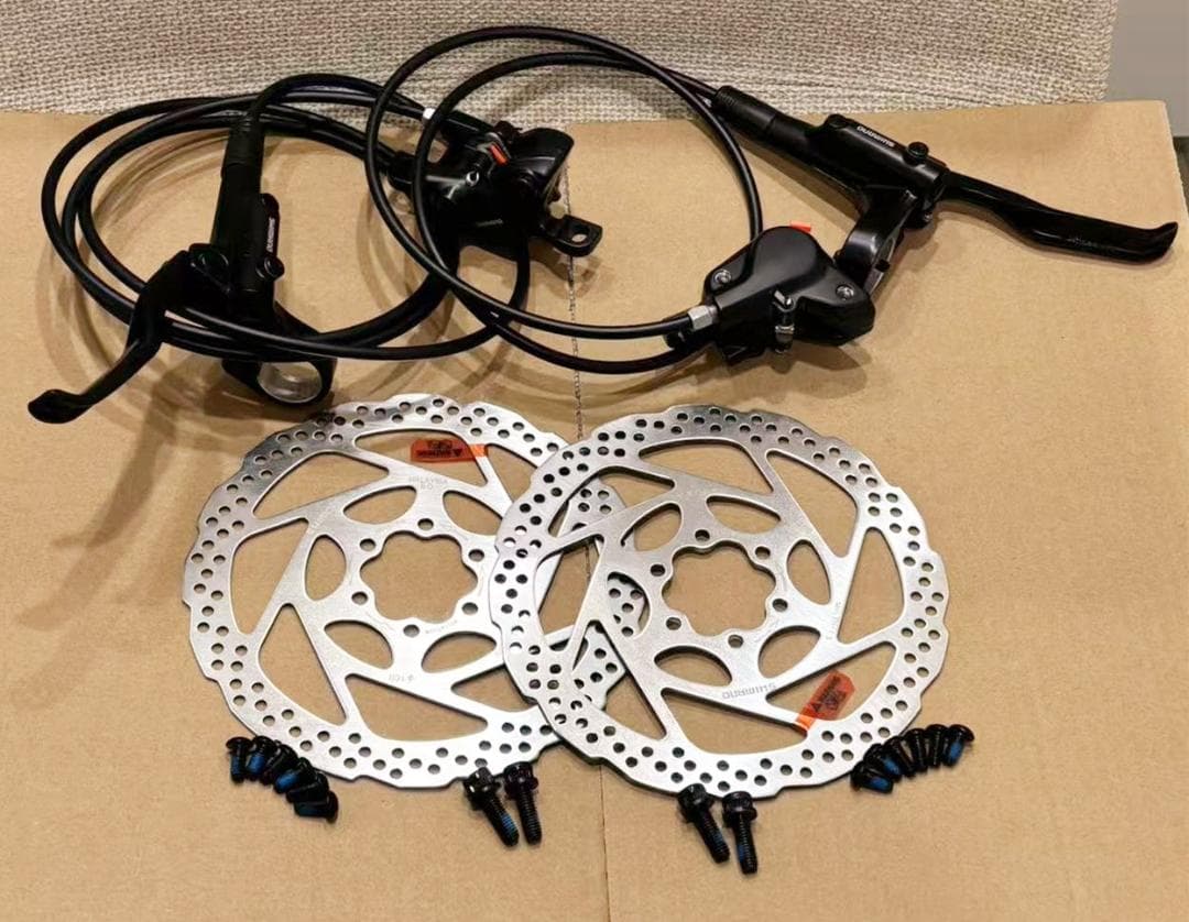 シマノMT200油圧ディスクブレーキ+RT56ローター(180mm)２枚セット