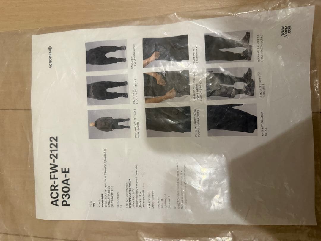 パンツ Acronym P30A-E Black S:size