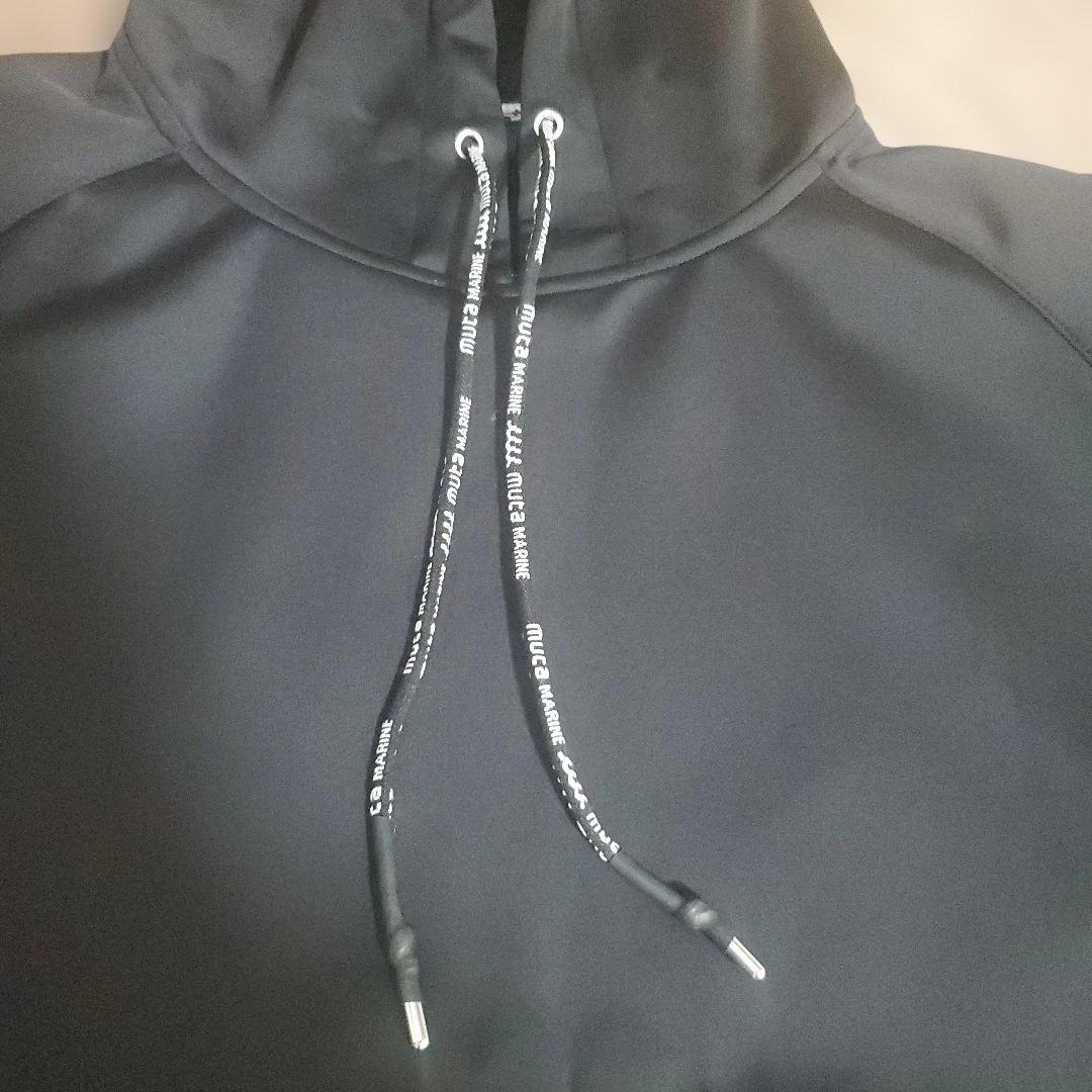MUTA MARINE フード付ナイロンパーカーsize7(XL)黒