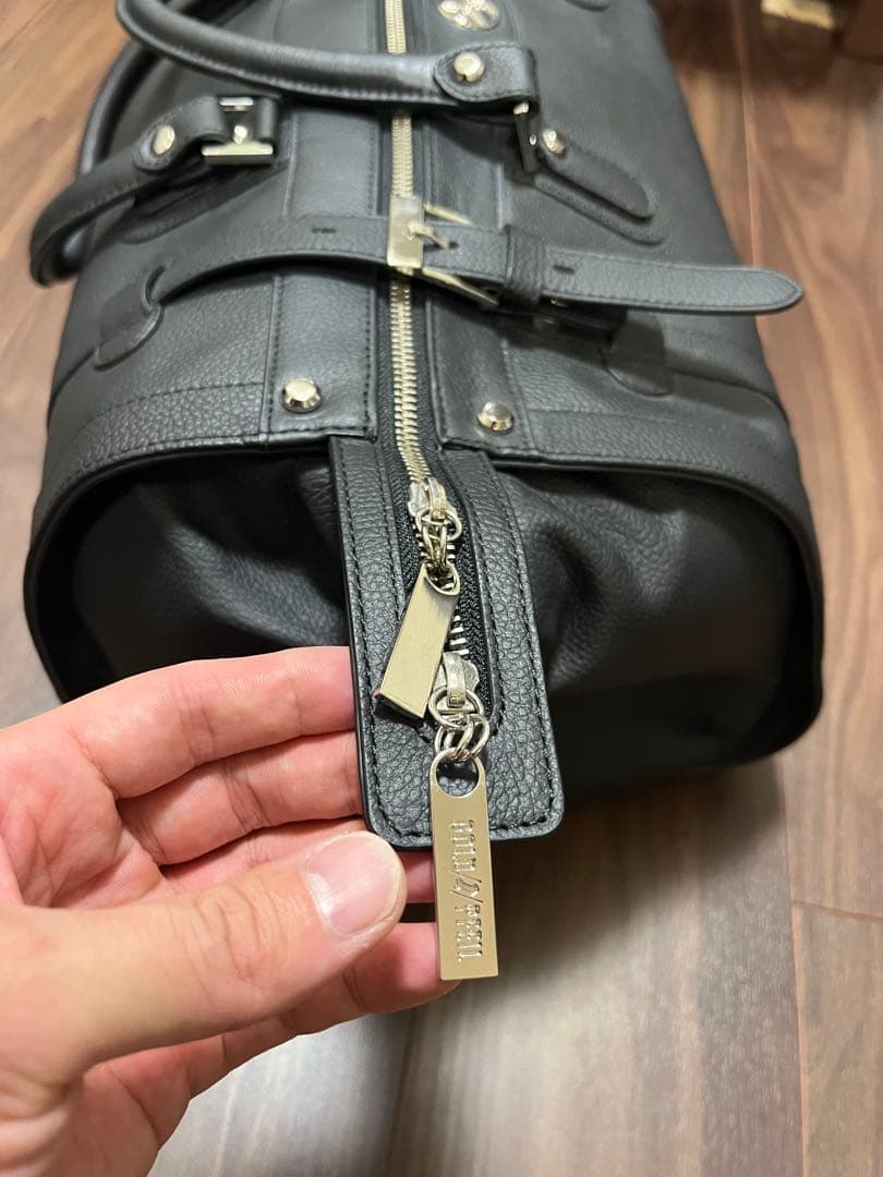 メルセデスベンツGOLD PFEIL黒 レザーボストンバッグ　新品未使用