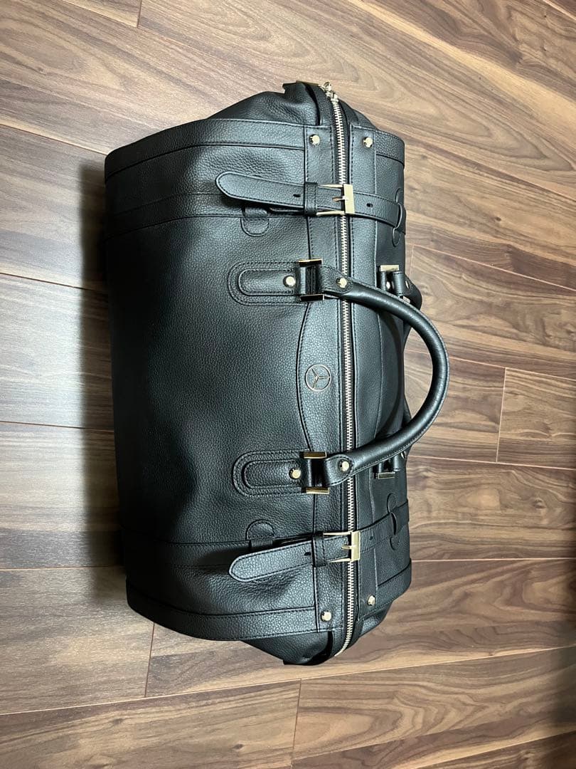 メルセデスベンツGOLD PFEIL黒 レザーボストンバッグ　新品未使用