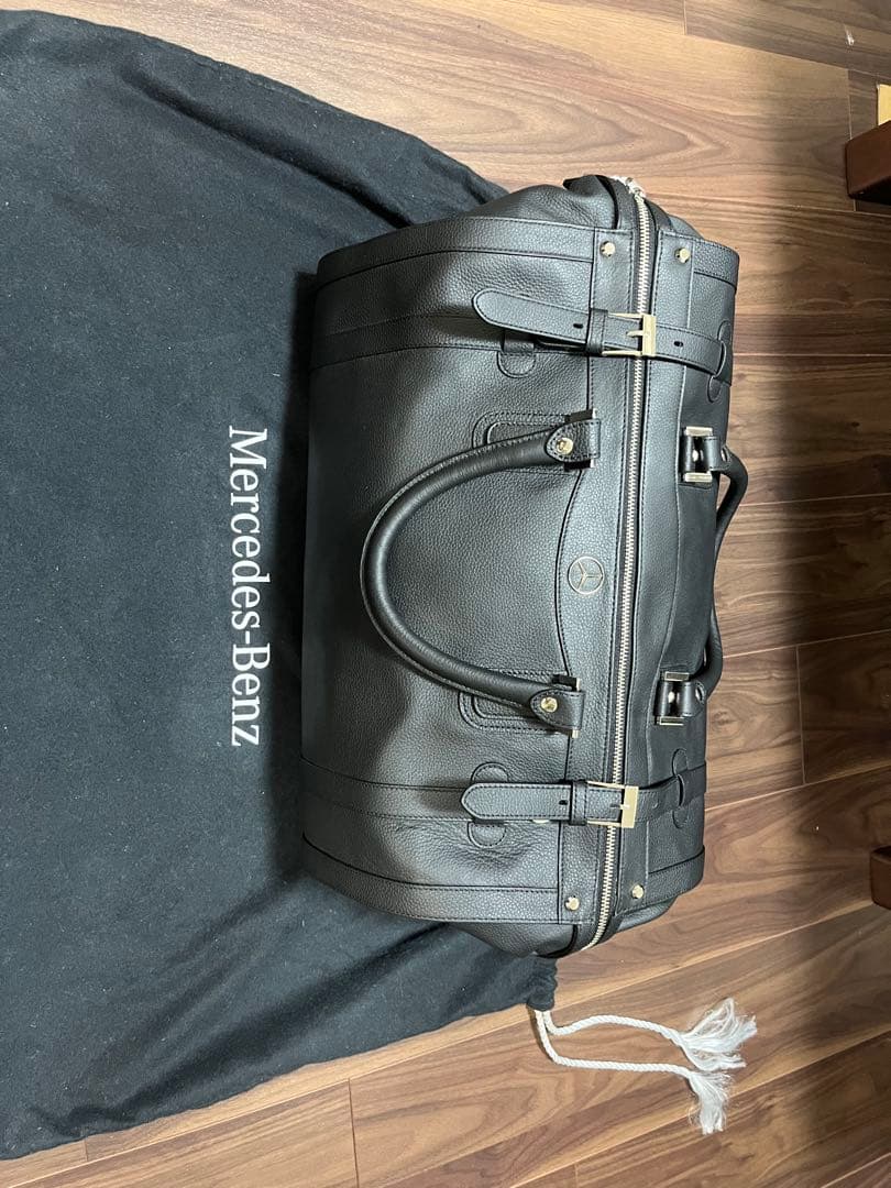 メルセデスベンツGOLD PFEIL黒 レザーボストンバッグ　新品未使用