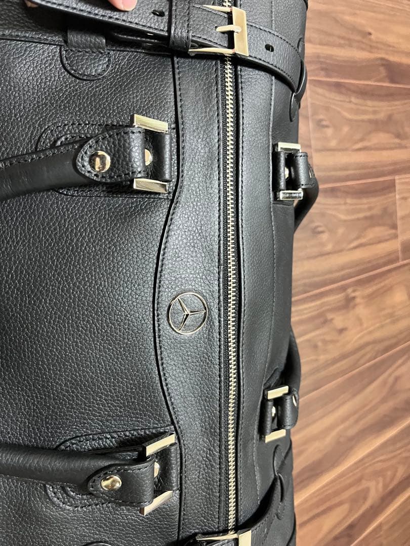 メルセデスベンツGOLD PFEIL黒 レザーボストンバッグ　新品未使用