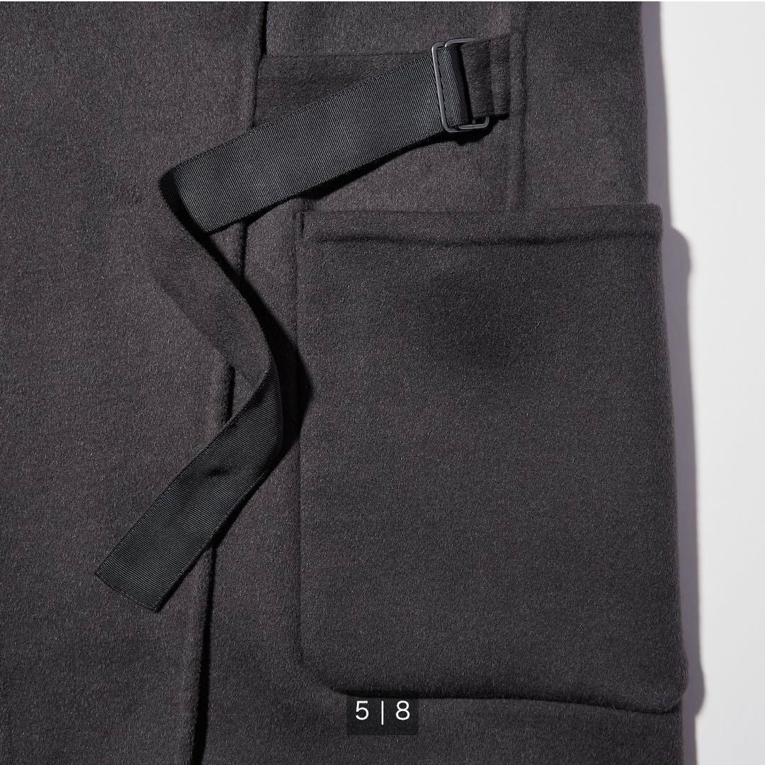 【未使用タグ付き】UNIQLO+J カシミヤブレンドノーカラーコート S