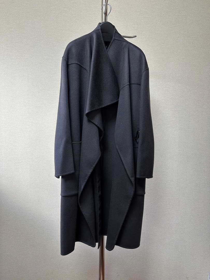 【未使用タグ付き】UNIQLO+J カシミヤブレンドノーカラーコート S