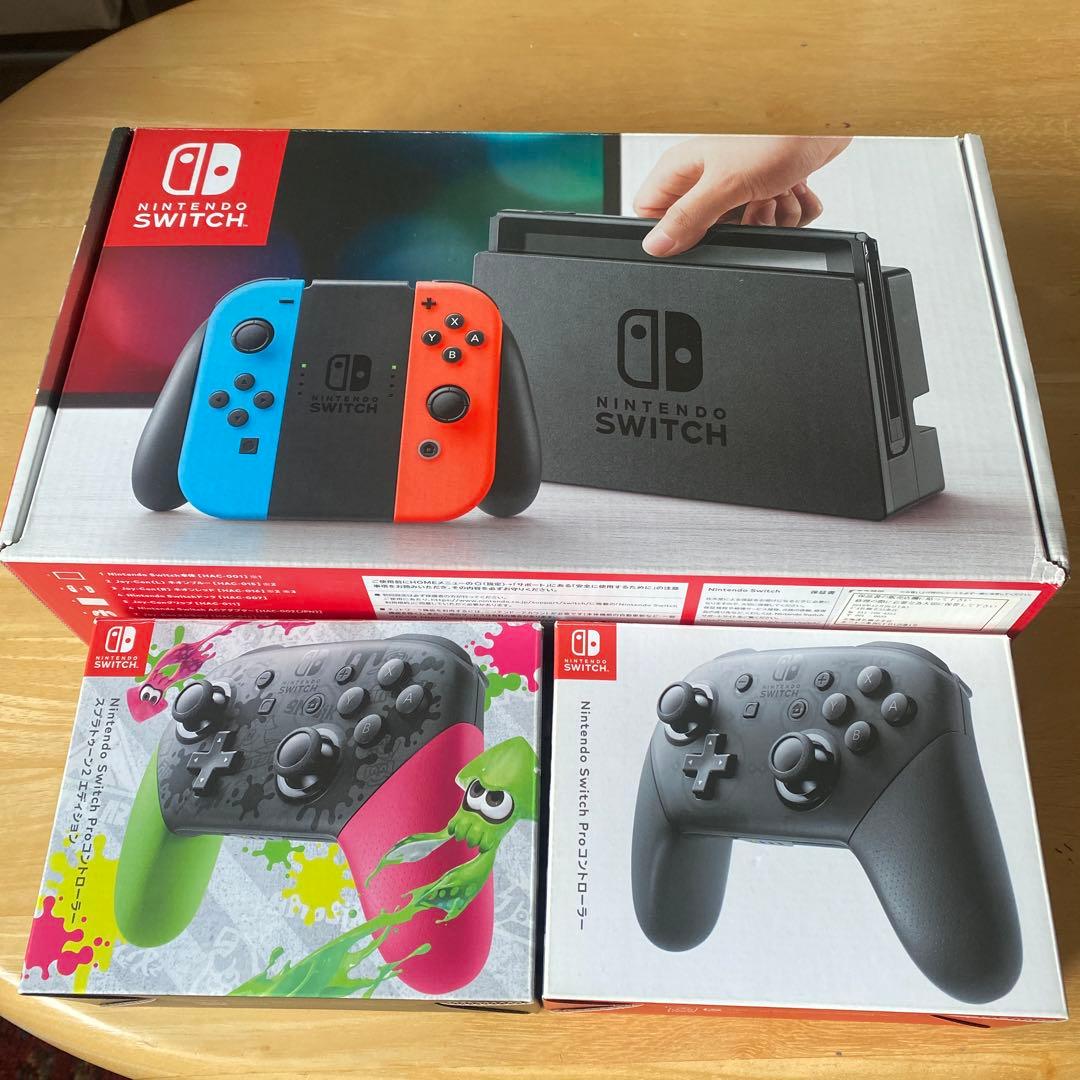 NintendoSwitch LAN変換 64GB SDカード プロコン2個付き