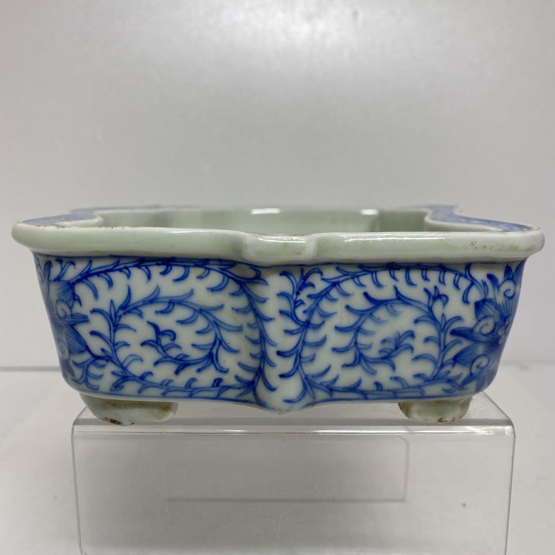 中国清時代　新渡水盤　幅20.5cm 東K 7-1130☆2F タサオ