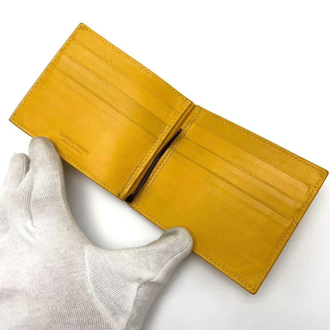 BOTTEGA VENETA イントレチャート マネークリップ イエロー