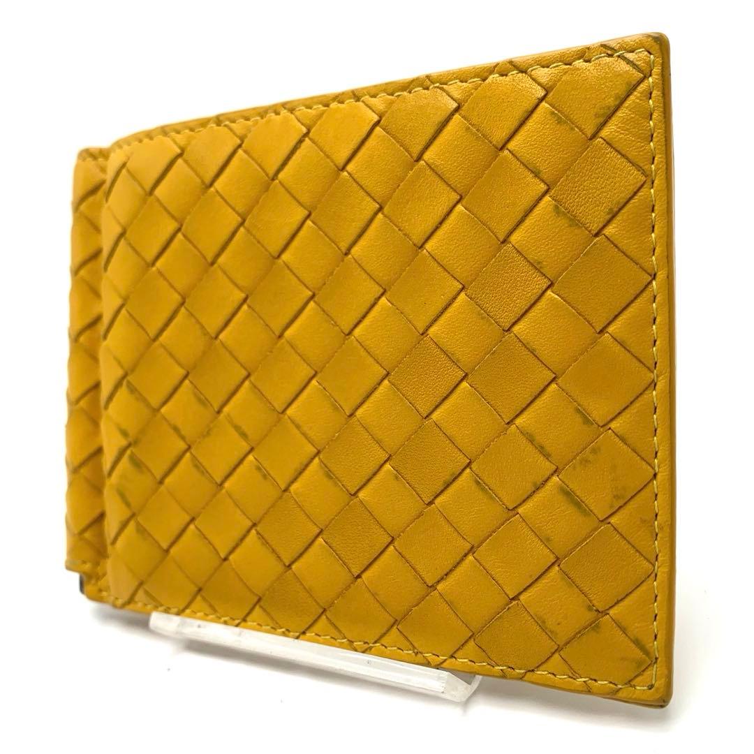 BOTTEGA VENETA イントレチャート マネークリップ イエロー