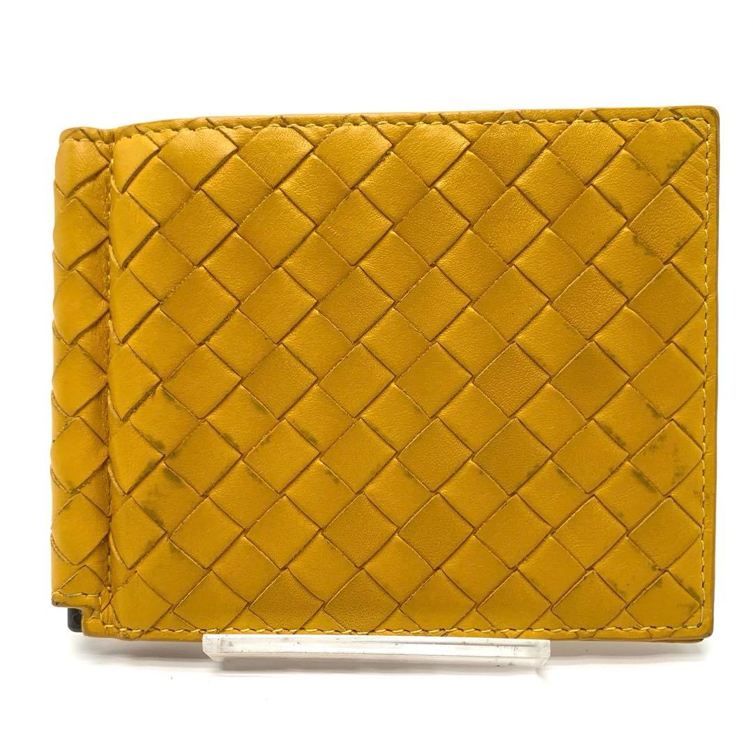 BOTTEGA VENETA イントレチャート マネークリップ イエロー