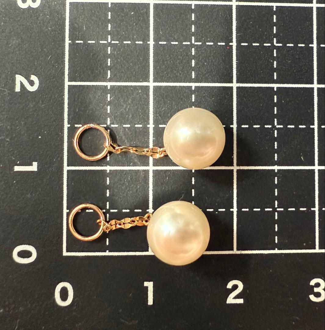 GSTV ピアリング　アコヤ真珠　k18 ペタルチェーン　チャーム