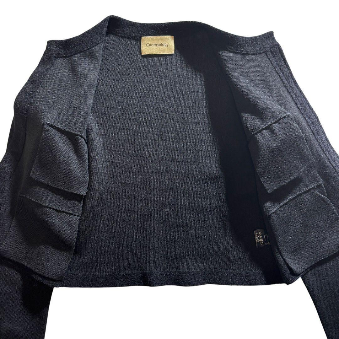 ✨美品✨カレンソロジー ベルボーイ ニット ノーカラージャケット F　黒