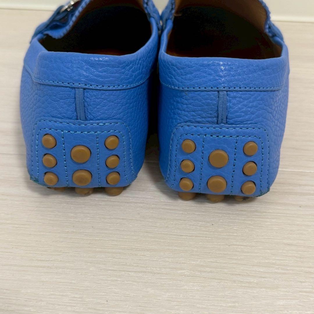 グッチ　 ドライビングシューズ　ホースビット　ビットローファー　ブルー 25cm