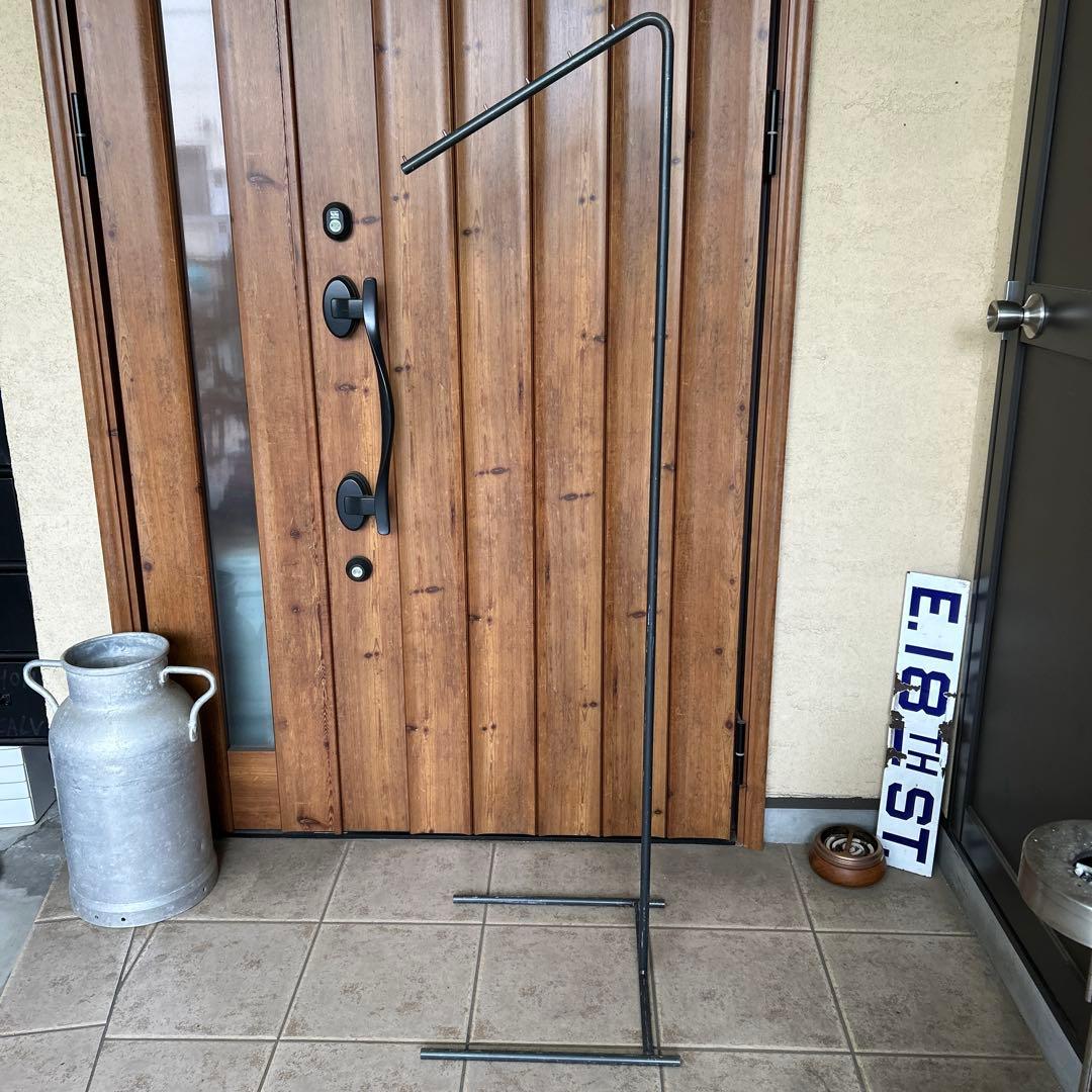 【ラスト1点】インダストリアル スラントハンガー アイアンラック シャビー 無骨