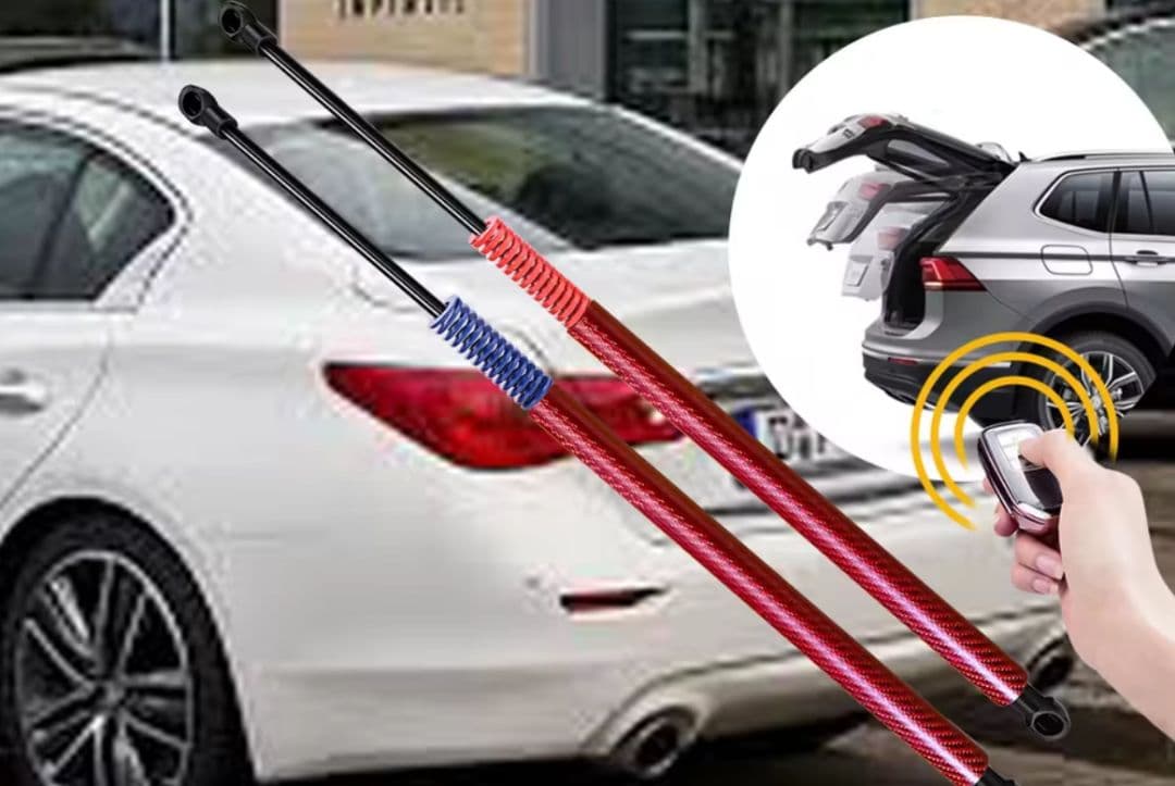 日産スカイライン v37 用　自動トランクダンパー 左右セット　ブラック