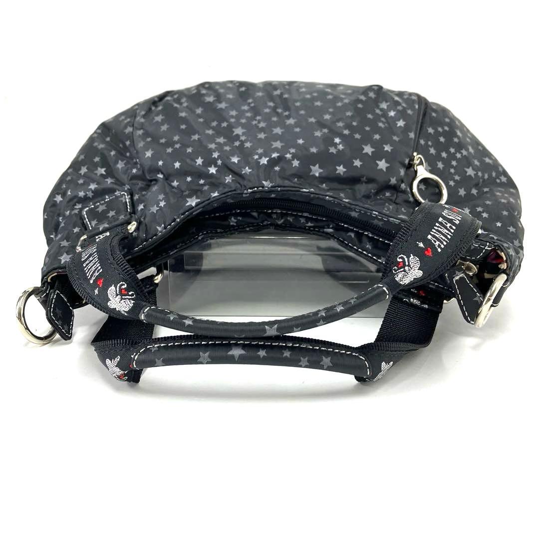 大人気☆ANNA SUI☆アナスイ☆トートバッグ☆2way☆星柄☆ナイロン☆黒！