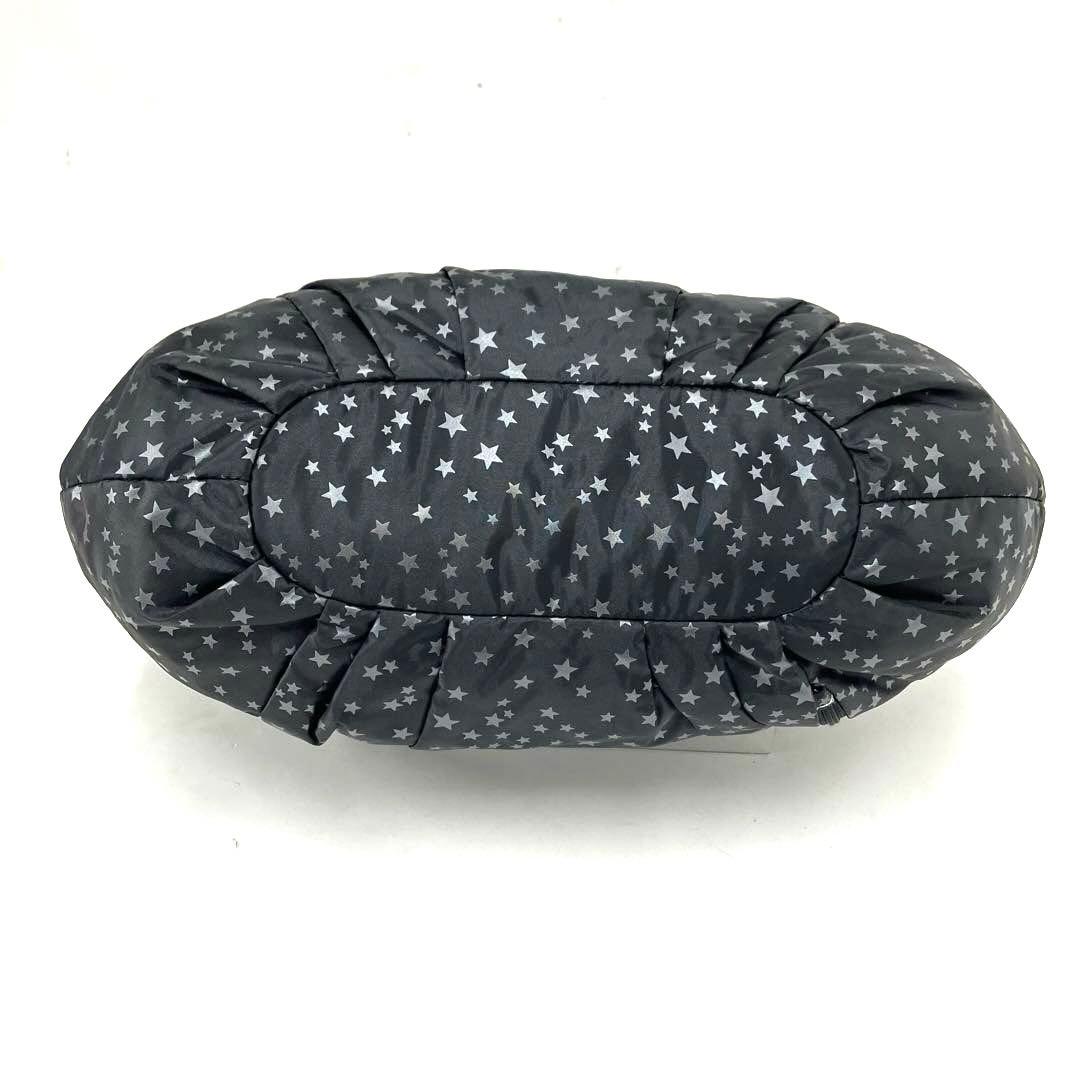 大人気☆ANNA SUI☆アナスイ☆トートバッグ☆2way☆星柄☆ナイロン☆黒！