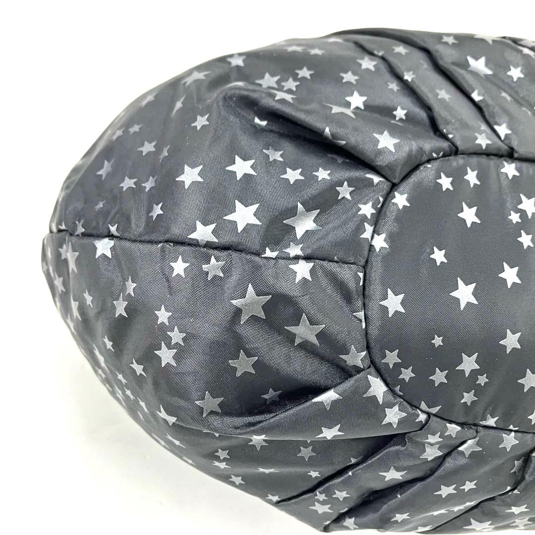 大人気☆ANNA SUI☆アナスイ☆トートバッグ☆2way☆星柄☆ナイロン☆黒！