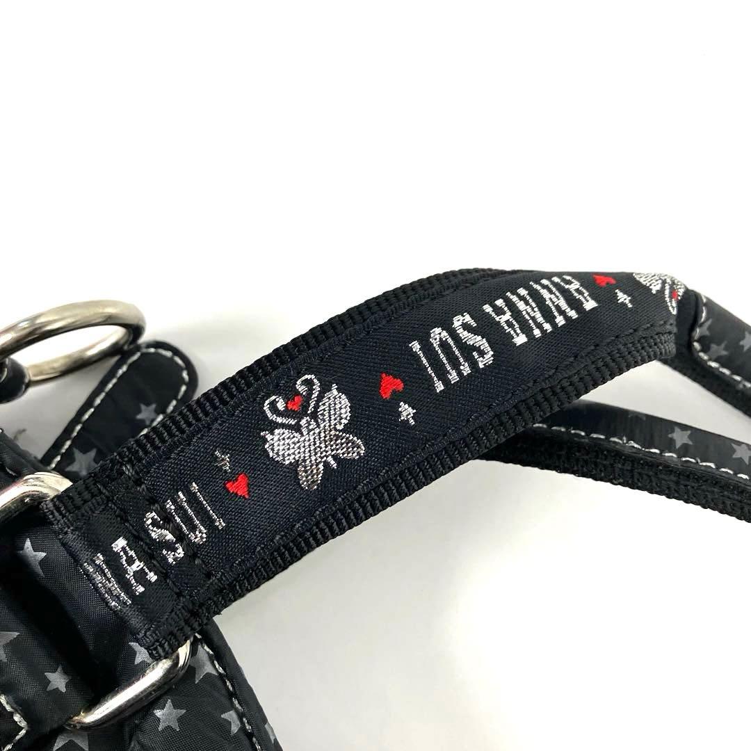 大人気☆ANNA SUI☆アナスイ☆トートバッグ☆2way☆星柄☆ナイロン☆黒！