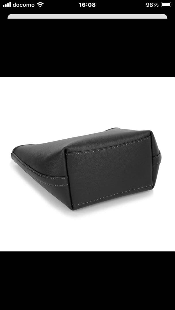 COACH バック　ブラックレザー ショルダーバッグ　パケットバック