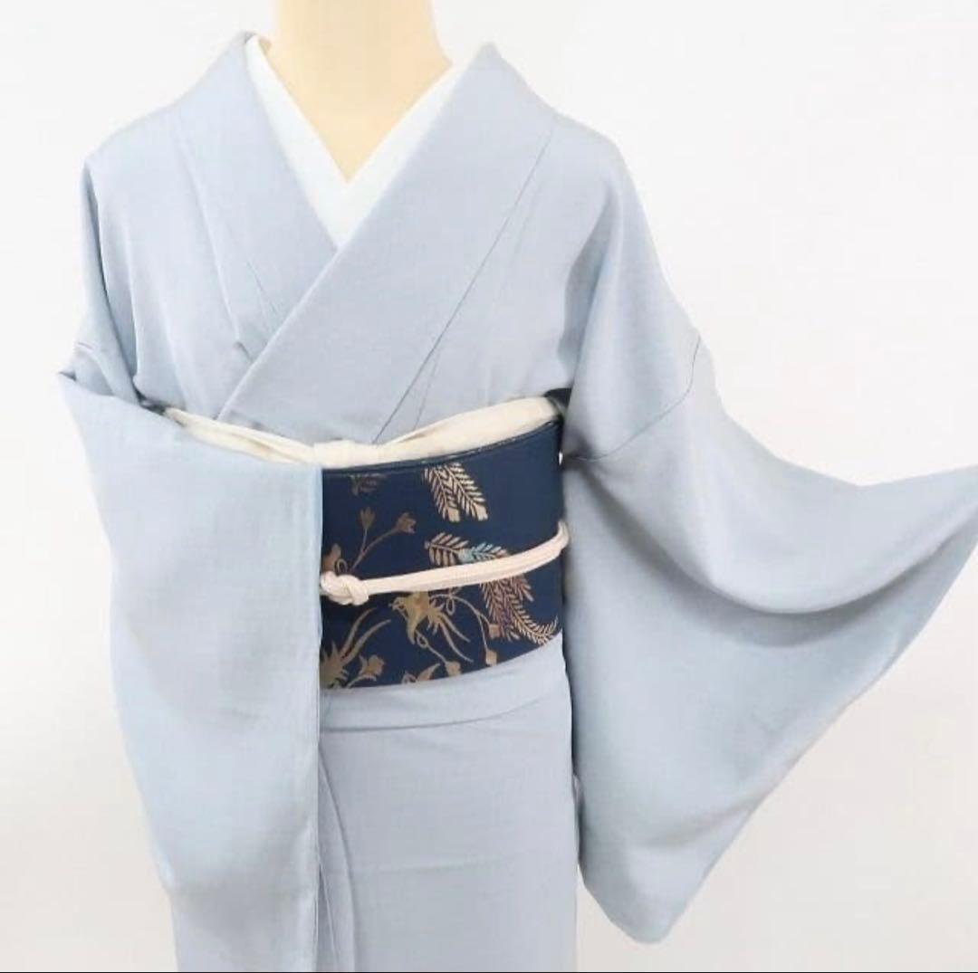 絹彩きもの堅牢染 絹衣 証紙付き 手縫い仕立て小紋