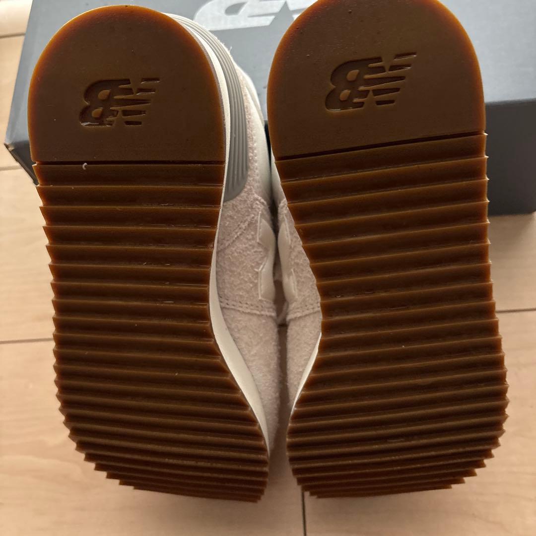 ニューバランス WL574ZQD 23.5cmレディース厚底スニーカー ホワイト