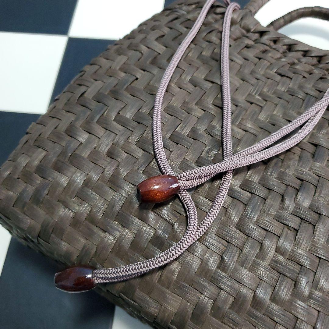 くるみ 編み込み カゴバッグ