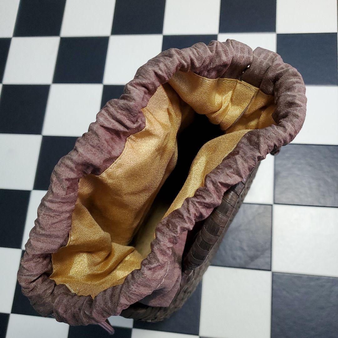 くるみ 編み込み カゴバッグ