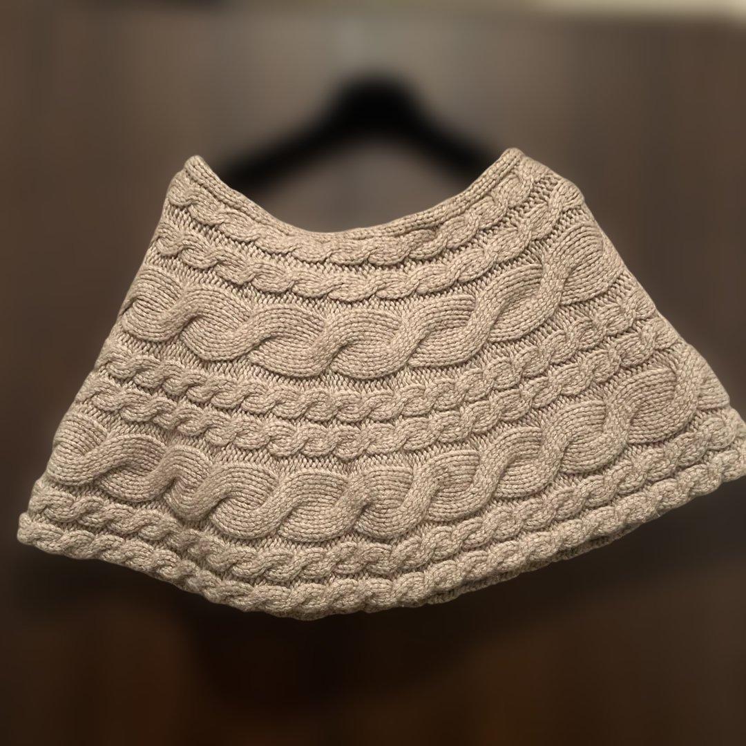 ブルネロクチネリ　ポンチョ　カシミア100% ミニスカート