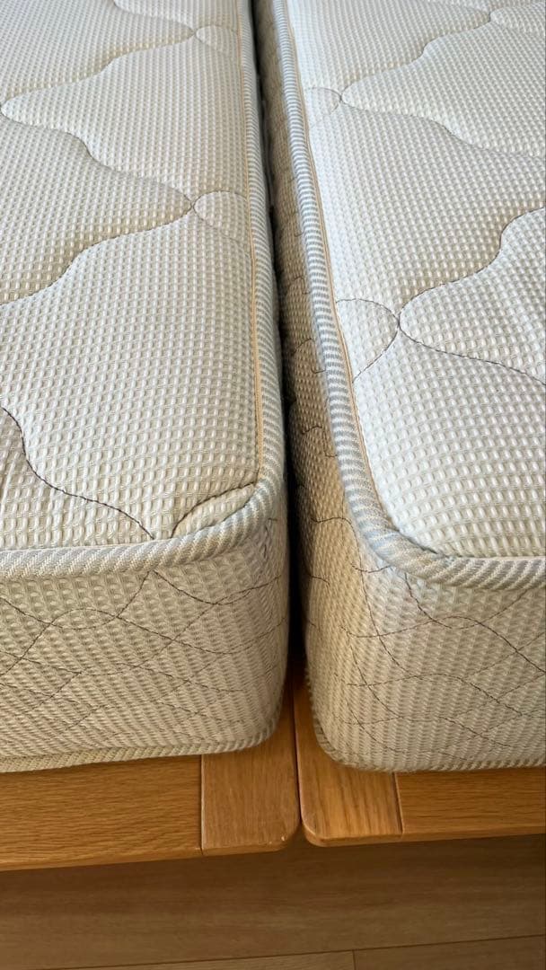 shumama【セミシングル2つ】フランスベッド コイルマットレス