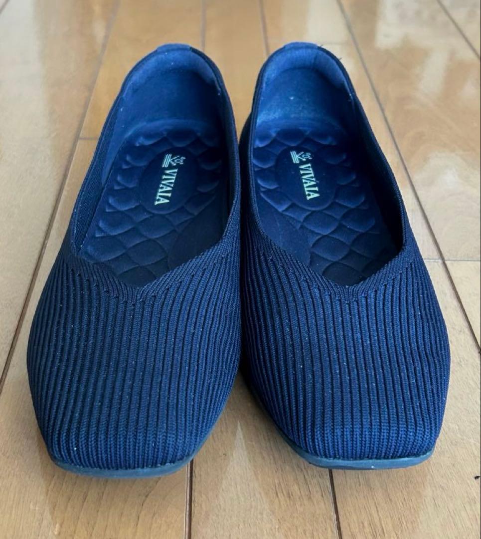 VIVAIA Margo Walker38 超撥水スクエアトゥ24cmネイビー