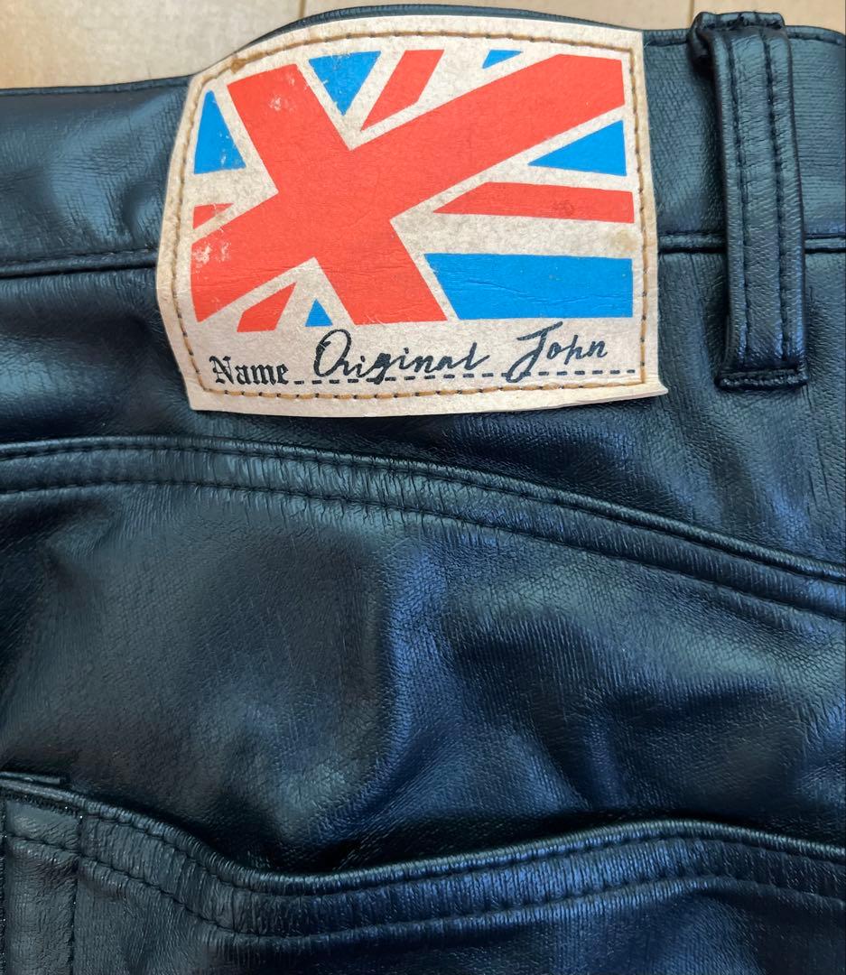 originalJohn レザーパンツ M 黒 オリジナルジョン