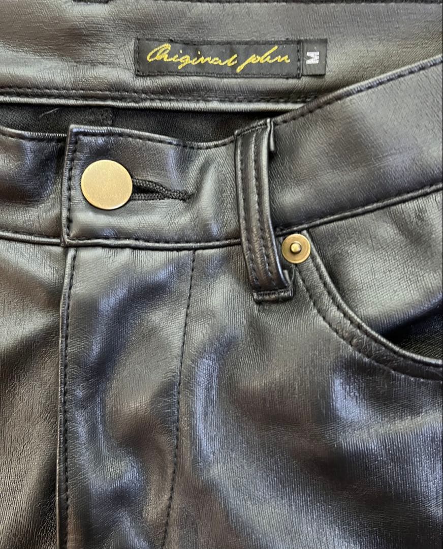 originalJohn レザーパンツ M 黒 オリジナルジョン