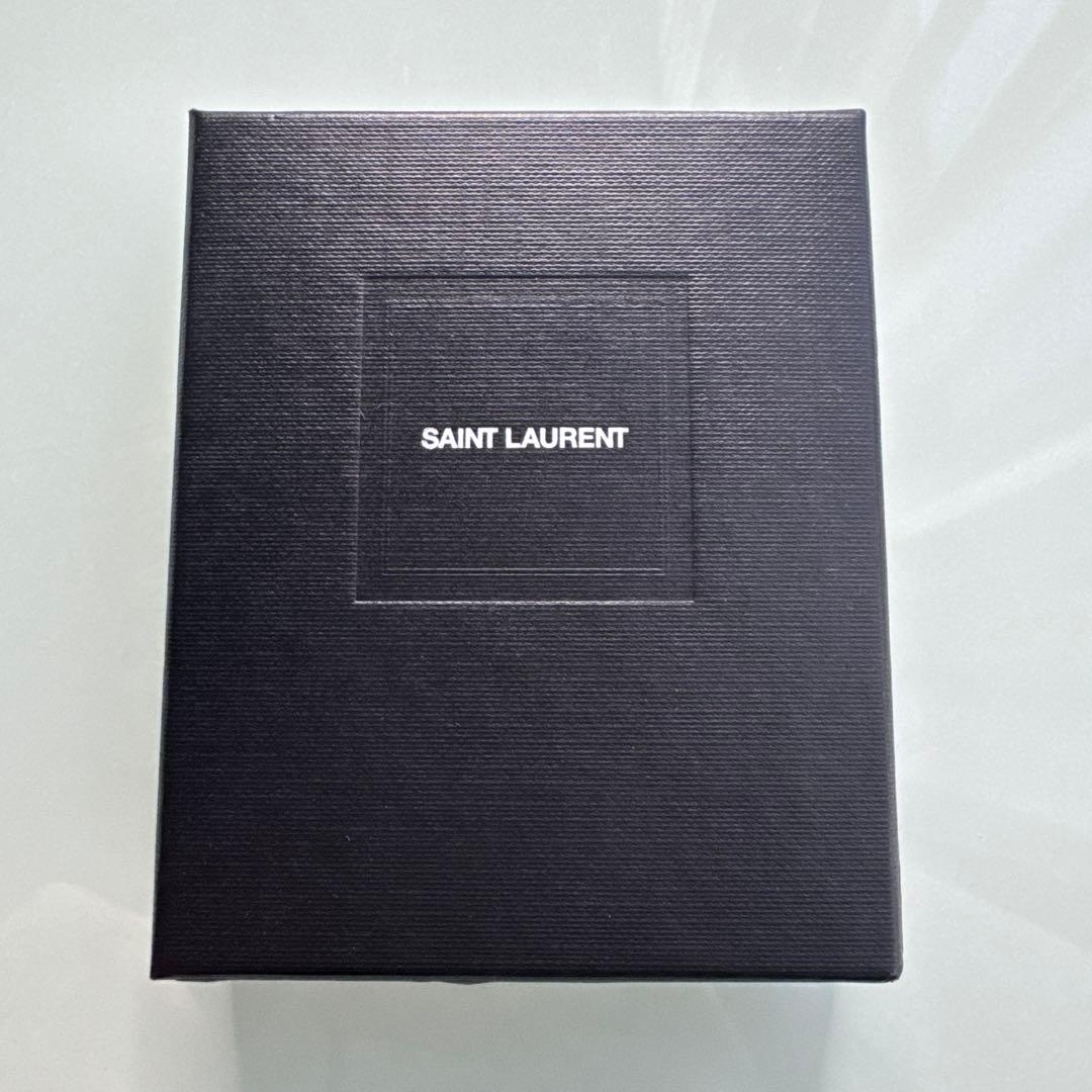 YSL ブラックレザー マネークリップ（イヴ・サンローラン）