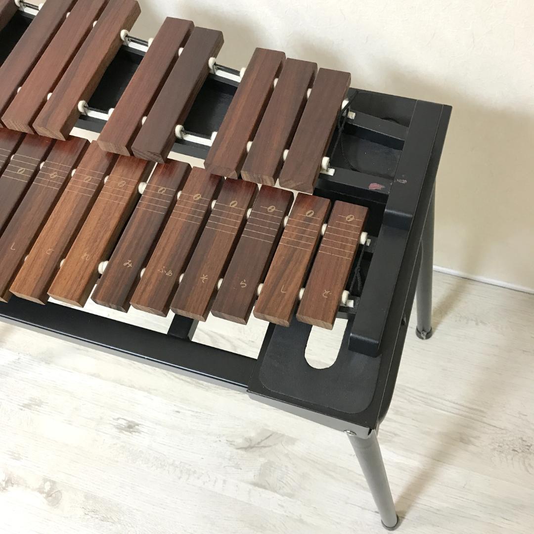 【良品】Zen-on シロホン ZX-32P 木琴 マレット スタンド ケース付