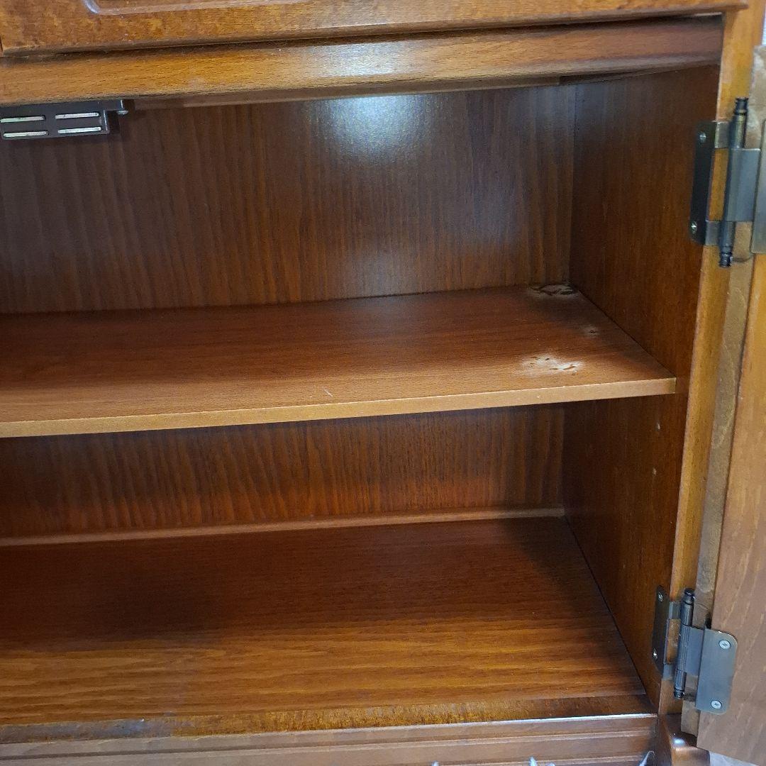 【美品】karimoku カリモク コロニアル 電話台 FAX台 サイドチェスト