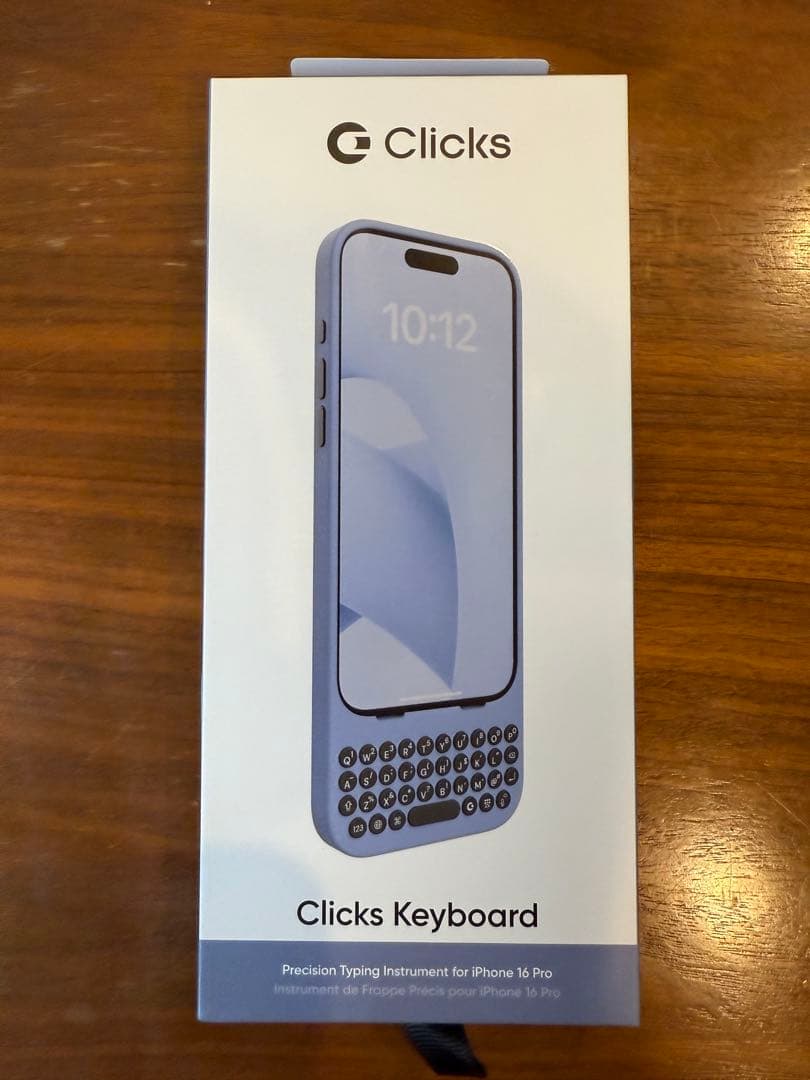 Clicks(クリックス) iPhone16Pro キーボード付ケース