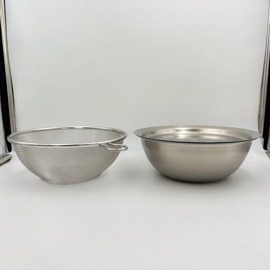 SHIN ETSU 新越 フタ付ざるボウル 9点 ミニ 6点 セット 未使用