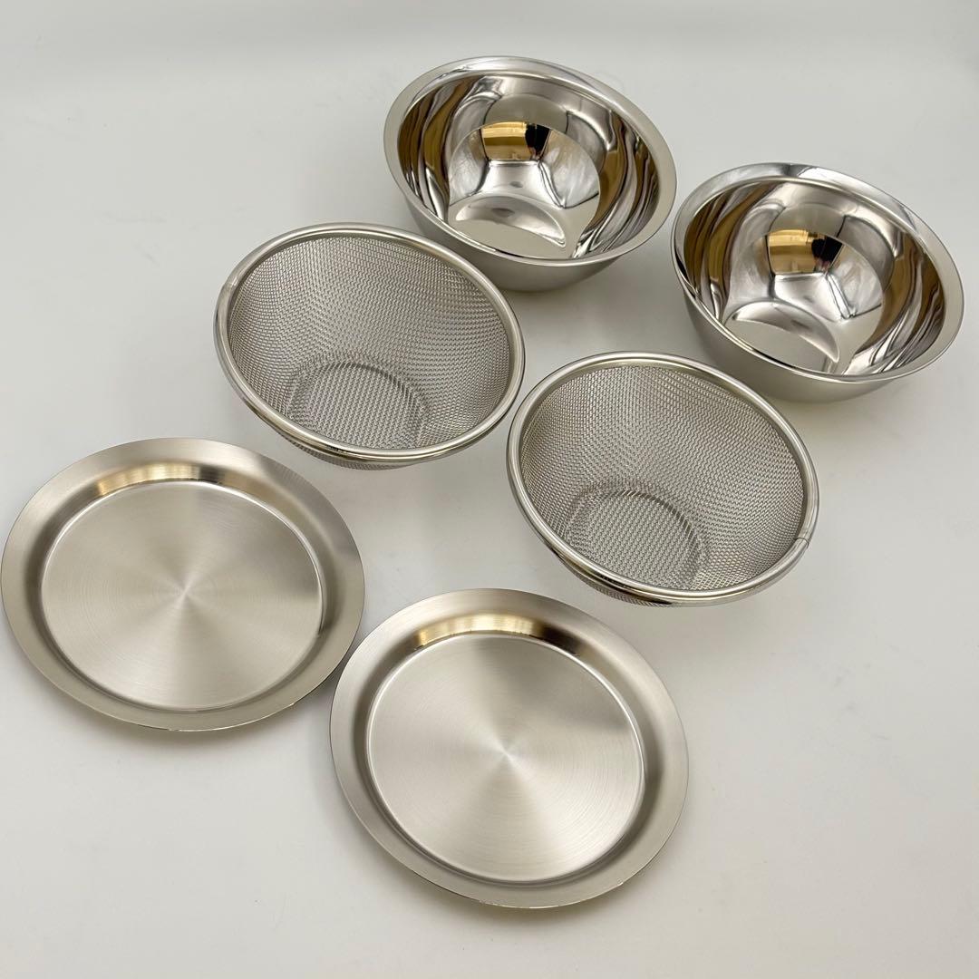 SHIN ETSU 新越 フタ付ざるボウル 9点 ミニ 6点 セット 未使用