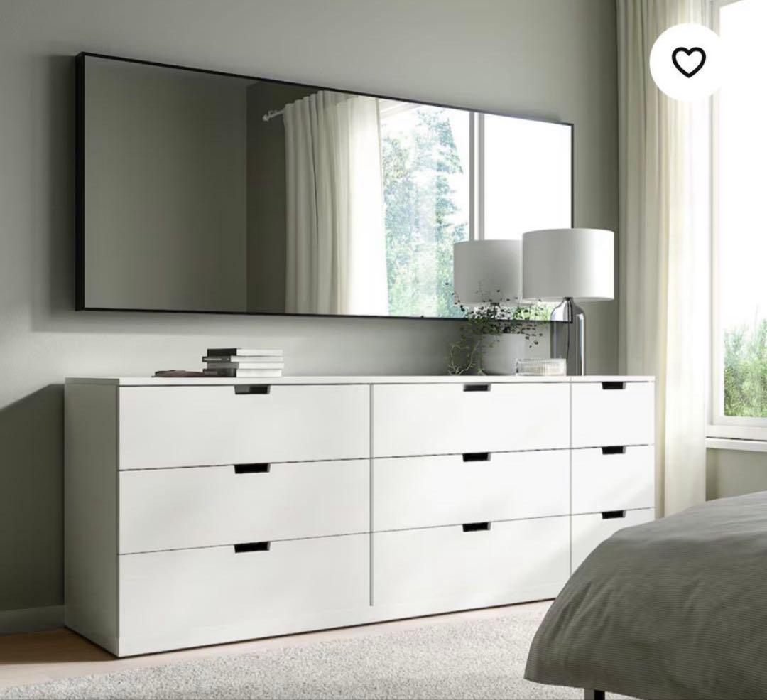 美品 HOVET ホーヴェットミラー 78x196cm IKEA 姿見 全身鏡