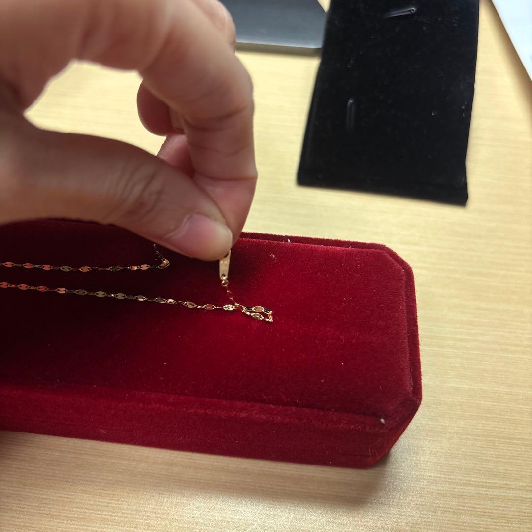 ゴールドロングチェーンネックレスK18